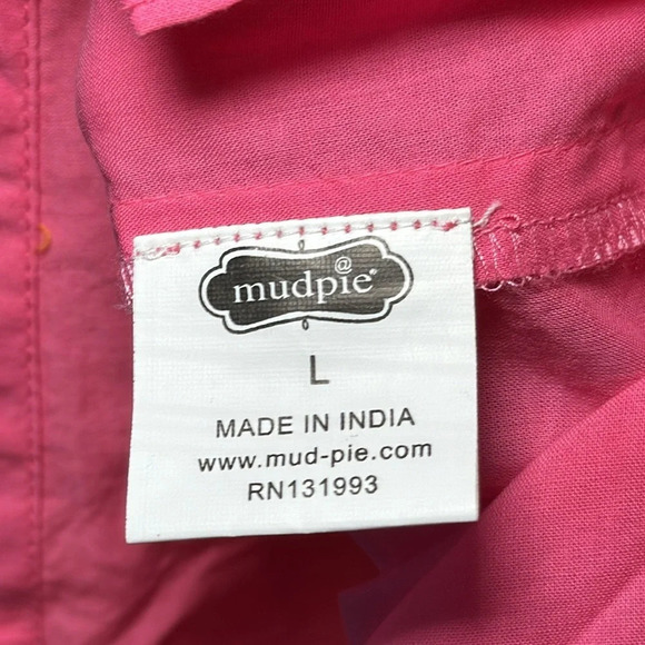 Mud Pie Nora Crochet Tunic Swim Cover Pink & Orange Women’s size Large(12-14) - Picture 3 of 8